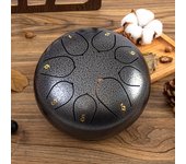 Rain Drum for Outside Garden, Drum Rain Chime Waterproof 6 Inches 8 Note Rain Drum Outdoor, for Music Education, Entertainment,