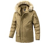 Men Winter Thick Jacket New Windproof Hooded Fleece Warm Coat Men Fashion Fur Collar Parka Men Classic Casual Jacket Men