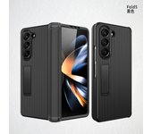 Slim Plastic For Samsung Galaxy Z Fold 5 Case Suitcase Stand Glass Film Hinge Protection Cover