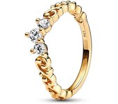 Anillo de amor con corona de princesa brillante de circón a la moda y encantador  anillo Pandora Original  joyería exquisita  regalo DIY para mujer