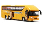 4 Wheels Car Bus Model Vehicle Set FLashing With Music Door Open Bus Model Car Toy Double Decker Bus Long-distance Bus Bus Toy