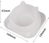 Stainless Steel Cat Bowl Anti Tipping with Non-Slip Pad Pet Food Dispenser Bowls Multi-use Double Cat Feeder Prevent Ants