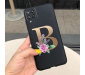 Case For Samsung Galaxy A22 Cases Lovely Letters Flower Phone Cover Silicone Funda For Coque Samsung A22 4G 5G A 22 2021 Housing