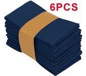 Set Of 6/12/24 40x40cm Table Cloth Napkins Durable Polyester Thicken Placemat Reusable for Kitchen Dining  Wedding Decoration