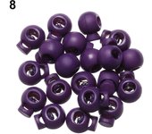 20pcs High Quality DIY Sportswear Accessories Cord Lock Bean Plastic Stopper Toggle Clip Apparel Shoelace