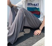 Pantalones de chándal de secado rápido pantalones de piso drapeados pantalones largos casuales rectos sueltos