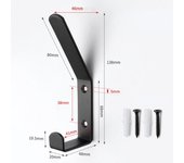 Strong Bearing Capacity Wall Coat and Hat Hook High Hardness Rust-resistant Wall Storage Hook Cold Rolled Steel Anticorrosion