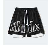 Pantalones cortos de malla de doble capa para baloncesto, correr, Fitness, playa, Verano