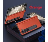 Magnetic Bracket For Samsung Galaxy Z Fold 5 Case Genuine Leather Hinge Protection Film Screen Cover