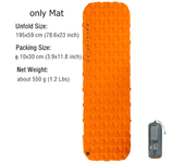 Naturehike - Colchón de aire impermeable ultraligero, cama para dormir al aire libre portátil para senderismo y trekking