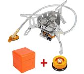 Camping burner Widesea, high-power gas stove, kitchen utensils, portable oven, picnic, barbecue, travel supplies, outdoor