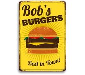 Hot Dog Fresh Hamburgers Metal Tin Signs BBQ Vintage Posters Home Kitchen Wall Decor Iron Plate Painting Fast Food Shop Plaques