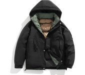 2024 Winter Loose Fashion Parkas Man Solid Color Outdoors Keep Warm Jackets New Leisure Thickening Charge Clothes Man Coats