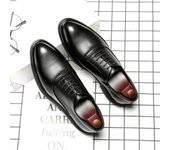 Zapatos De Cuero De Negocios Puntiagudos Para Hombres, Zapatos De Vestir Negros Casuales De Moda Zapatos De Hombre