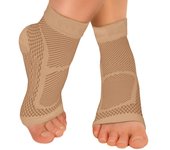 Tobillera Deportiva con Mangas de compresión para fascitis Plantar, calcetines para tendinitis de Aquiles, dolor de talón, veteran LA hinchazón, 1 Par