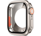 Protector de pantalla para Apple Watch 44mm 45mm 40mm 41mm duro PC delantero trasero parachoques caso para iwatch 9 8 7 6 5 4 Cambio a ultra