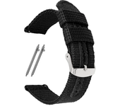 Correa de nailon para reloj, correa de lona tejida de 18mm, 20mm, 22mm y 24mm, pulsera Universal de liberación rápida, pulsera de repuesto suave y transpirable