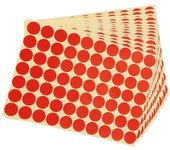 19mm Circles Round Code Stickers Self Adhesive Sticky Labels Red