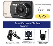 DVR WiFi Full HD 1080P Dash Cam Vehicle Camera Drive Video Recorder Night Vision Auto Registrar Dashcam GPS Car Accessories