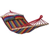 Hamaca Colgante Doble Dos Personas 240 x 150 cm Carga 300 kg Jardin Terazza, Color:Mauricio