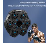 Máquina de Boxeo Musical con Guantes de Boxeo, 9 Velocidades, Bluetooth, Máquina de Boxeo Inteligente, Niños y Adultos