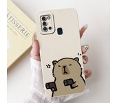 For Samsung Galaxy A21s Case A217 SM-A217F Cover Cute Panda Cartoon Camera Protection Soft Funda For Samsung A21s SM-A217F Coque