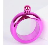 Accesorios para bebidas de 3,5 oz para whisky, Vodka, Alcohol, Frasco redondo y elegante, pulsera para botella de vino