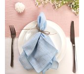 Set of 6  Terracotta Sewing Cloth Napkins Cotton Factory Wholesale Fabric Serviette Gauze Table Towels Wedding Decoration Easter