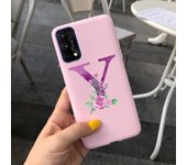 Lovely Alphabet Case For Oppo Realme X7 Pro 5G RealmeX7 Phone Case Silicone Soft Back Cover For Realme X7 X 7 Pro Coque Funda