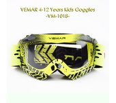 VEMAR Childen Motocross Racing Goggles For 4-12 Years Boy Girl Ski Snow Goggles Kids Youth Motorcycle Helmets Goggles Moto Accessories