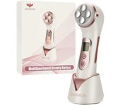 MiSMON Wrinkle Reduction Device, 5 in 1 Multifunction Facial Massager, High Frequency LED Skin Care Beauty Device, Skin Rejuvenation/Anti-Aging/Skin Tightening/Face Lifting/Face Cleansing