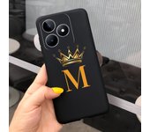 For Realme C53 2023 Case Luxury Custom Name Crown Letters Shockproof Cover For Realme Narzo N53 Silicone Coque on RealmeC53 Capa