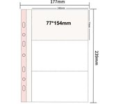 A5 7 Ring Binder Refill Sleeves Clear 1 2 3 4 Pockets Double Sided 4x6 10x15 Photocard Postcard Sleeve PVC Free Photo Album Page