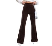 Women's High-Waisted Corduroy Korean Fashion New Classic Autumn Winter Solid Flared Pants for Women