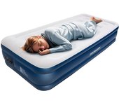 Hinchable para 1 Persona, Cama de Aire Cama Individual, Colchón de Aire con Bomba Eléctrica Incorporada y Almohada Construida, 196 x 97 x 47 cm