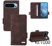 Carcasa Enchufable De Color Sólido Para La Billetera De Solapa De Google Pixel 4a 5 5a 6 6a 7 7a 8 8a 9 Pro 5G