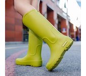 Botas De Lluvia De Moda Para Mujeres Altas, Antideslizantes, Impermeables Para Trabajo Y Ocio Al Aire Libre