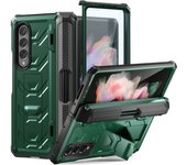 Armorer Rugged For Samsung Galaxy Z Fold 4 Case Pen Holder Stand Hinge Protection Film Screen Cover