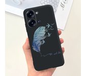 Women Fashion Back Capa For ITEL P40 ItelP40 P40+ P40 Plus Phone Case Soft Liquid Silicone Bumper Para Flower Butterfly Fundas