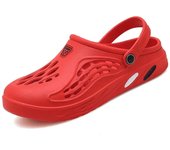 Sandalias para hombre, zuecos de verano, zapatillas de jardín EVA, zapatos con agujeros, sandalias con plataforma para playa, toboganes de baño para interior de casa de talla grande