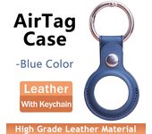 Funda de cuero para Apple AirTag, localizador, rastrador, Etiqueta de Aire with lavero, cubierta antipérdida, carcasa protectora, soporte para Airtags, Gran Oferta