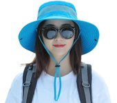 Sombrero de cubo transpirable con protección UV, gorra de Sol de ala ancha, plegable, para playa al aire libre, Verano