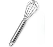 Stainless steel egg beater, cooking mixer, set mixer for mixing, stirring, beating, and stirring,，10 inches