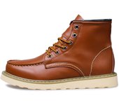 Primavera y verano de los hombres británicos botas de cuero de caña alta Martin botas retro botas cortas