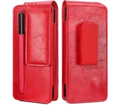General Leather Cover For Samsung Galaxy Z Fold SE 6 5 4 3 2 Fold6 Special Case Universal Portable Belt Clamp Protective
