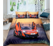 Racing Car Printed Duvet Cover with Pillowcase Bedding Set Single Double Twin Full Queen King Size 2/3pcs Polyester Quilt Cover