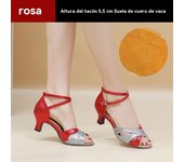 Zapatos De Baile Latino De Imitación De Piel De Oveja Para Mujeres Adultas Sandalias De Tacón Medio Con Fondo Blando Zapatos De Baile Cuadrado De Fellowship