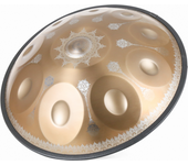 440Hz Steel Drum in D Minor 10/12 Notes Tongue Drum Percussion Instrument Handpan Drum