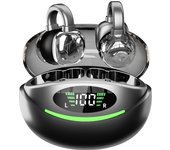 SANLEPUS Wireless Earbuds with Clip, Bluetooth 5.3 Earphones with HD Microphone, HiFi Stereo and LED Display, Comfortable Fit, Headphones for Sports and Running, Compatible with Android, iPhone, Xiaomi, Samsung, and Huawei