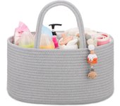 Organizador de pañales para bebé, cesta de pañales, organizador de coche para bebé, organizador de cambio de pañales, artículos esenciales para recién nacidos, rosa polvoriento